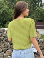 Pearl Puff Sleeve Blouse - Image 9