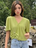 Pearl Puff Sleeve Blouse - Image 10