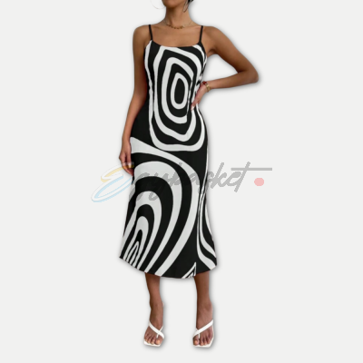 SHEIN Privé Allover Print Cami Dress