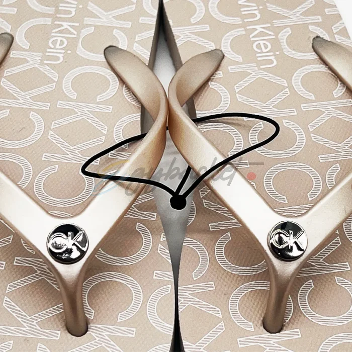 Calvin Klein sarminya gold slipper Original - Image 5