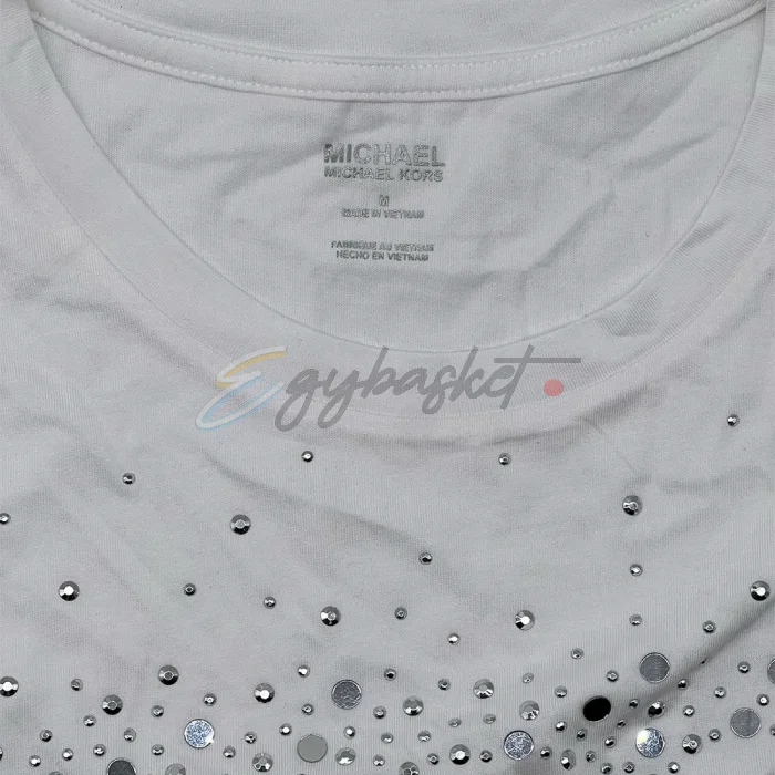 Michel Kors White shirt with studs - Image 4