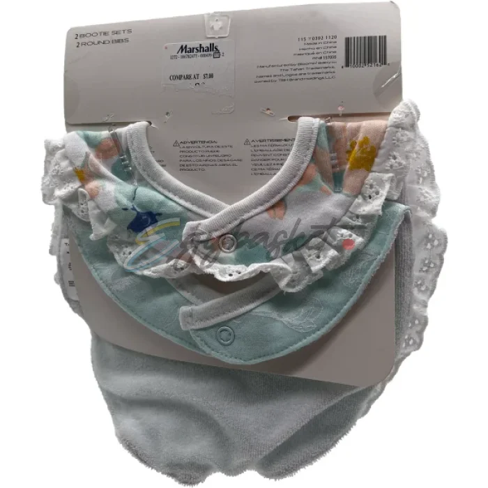 Tahari Baby Essentials Bundle Socks & Turban (Blue) - Image 3