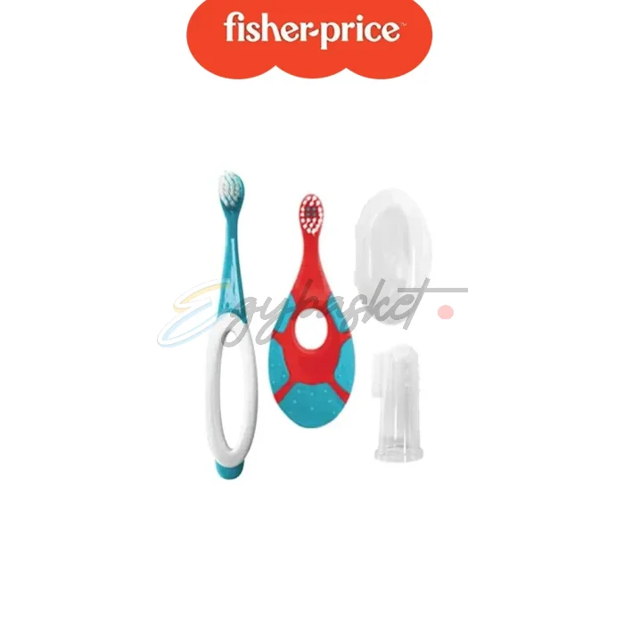 Brush Buddies my first dental kit include finger tooth brush travel case toddler tooth brush & little one tooth brush set - Image 1