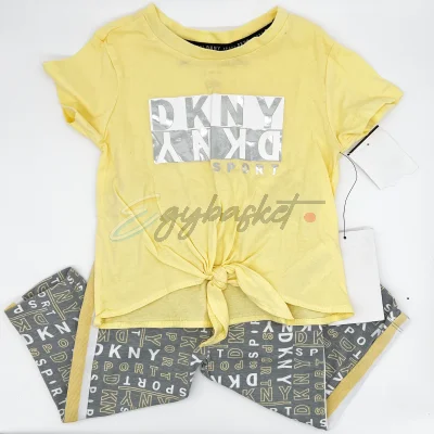 DKNY Casual Outfit Displayed on a Wooden Floor