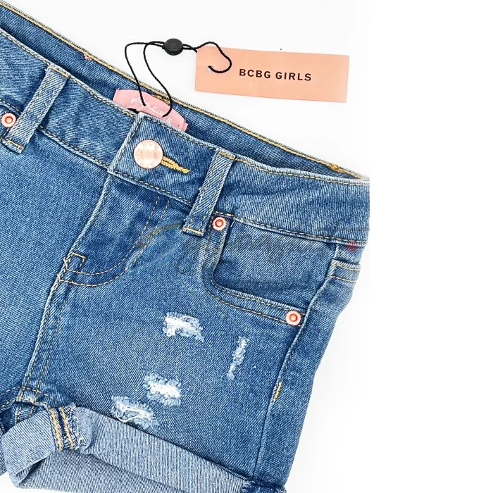 BCBG Girls’ Roll-Up Cuff Denim Shorts