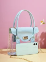 SHEIN Clear Turn-lock Satchel Bag - Image 7