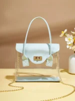 SHEIN Clear Turn-lock Satchel Bag - Image 5