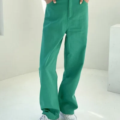 SHEIN DAZY Slant Pocket Straight Leg Pants