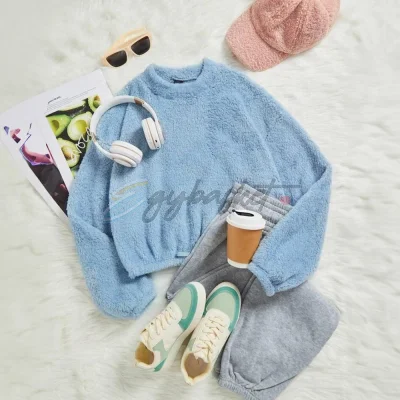 SHEIN EZwear Blue Women's Sweatshirt