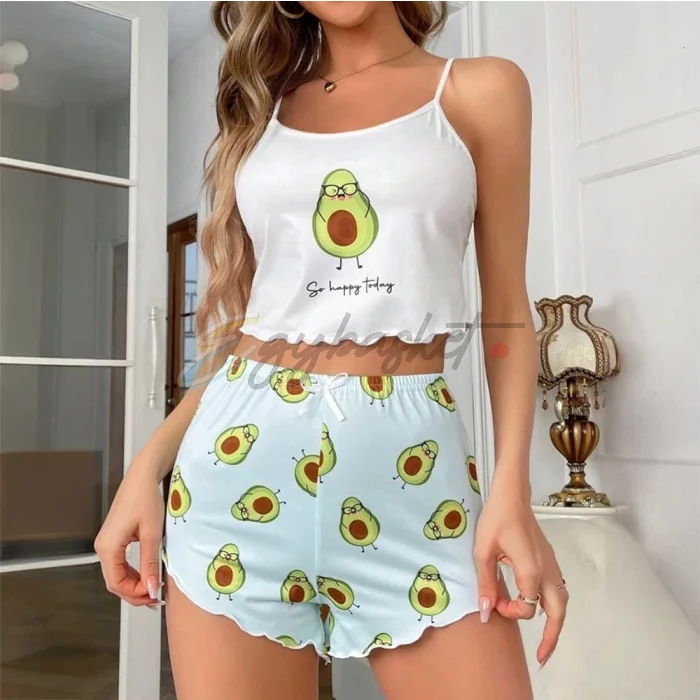 SHEIN Pajama Set Avocado - Image 2