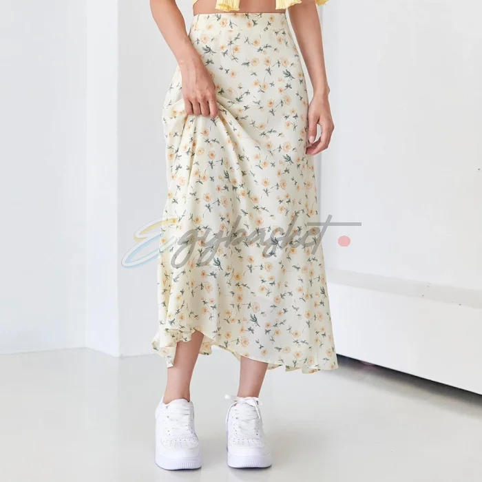 SHEIN DAZY High Waist Floral Print All Over Skirt - Image 6