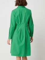 s.Oliver Hemdblusenkleid aus Baumwolle in gruen - Image 5