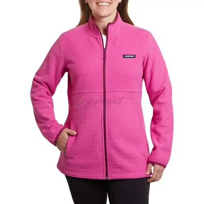 Land's End Women's Long Sleeve Full Zip Grid Fleece Jacket