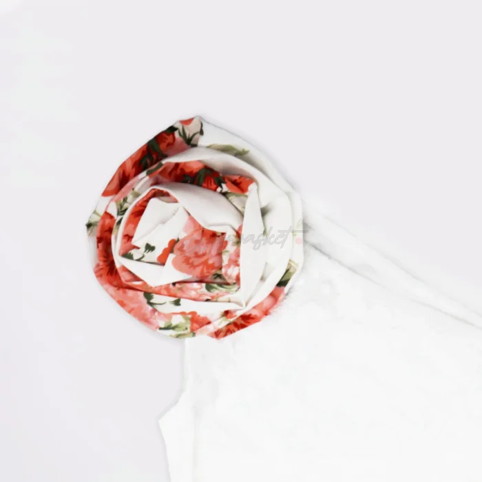 Shein Floral Embellished One-Shoulder Top - Image 4