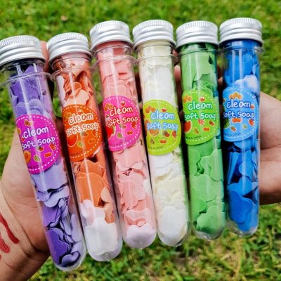 Soap Paper sheet Flavour Design Tube Shape Bottle Clean Soft Bath For Travel