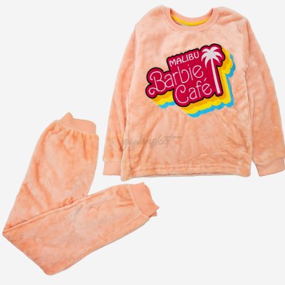 LCWAIKIKI BARBIE girls fleece pajama set