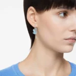 Swarovski Swan drop earrings