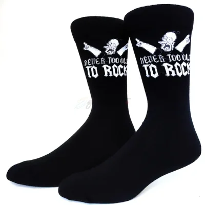 The Simpsons 'Homer | Never to Old To Rock' Crew Socks