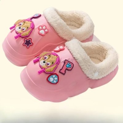 Paw Patrol Pink Cozy Cotton Slippers for Kids