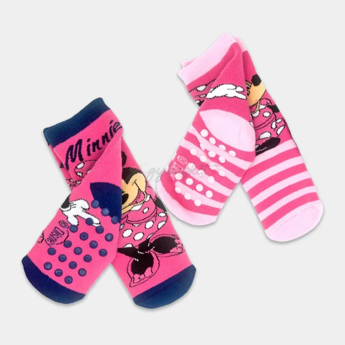 Minnie Mouse Girls Grip Socks (2-Pack) - Image 3