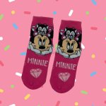 Disney Minnie Mouse girls slipper socks with rubber floor grips - Image 2
