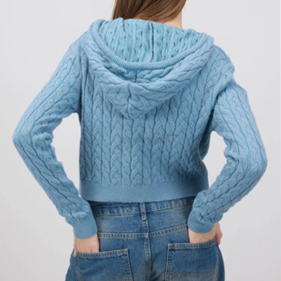 Knit Hoodie with Head Cover