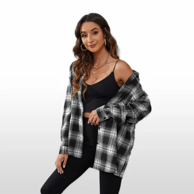 Shein Plaid Blouse