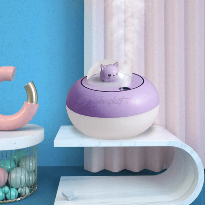 Humidifier Cute Cat Purple - Image 6