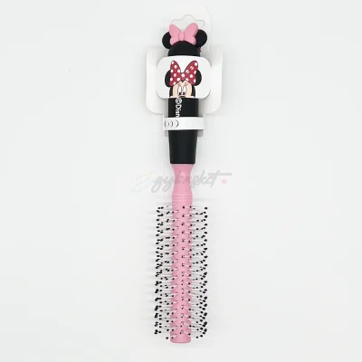Minnie Mouse Round Hair Brush BLACK HANDLE