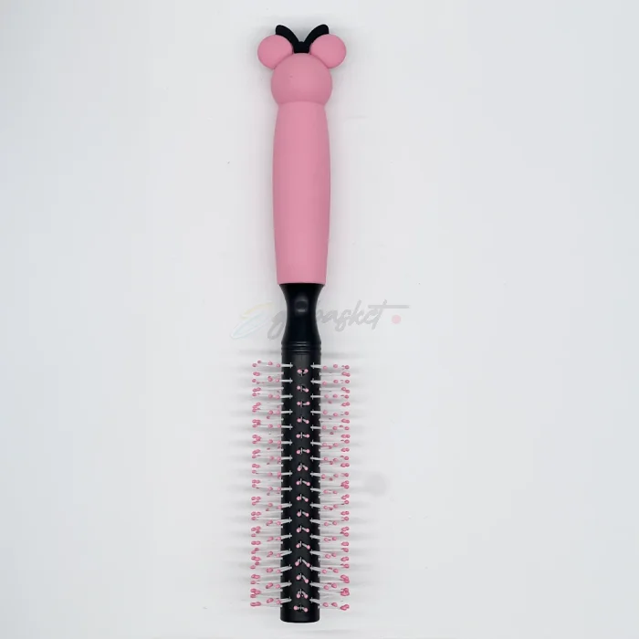 Minnie Mouse Round Hair Brush PINK HANDLE - Image 3