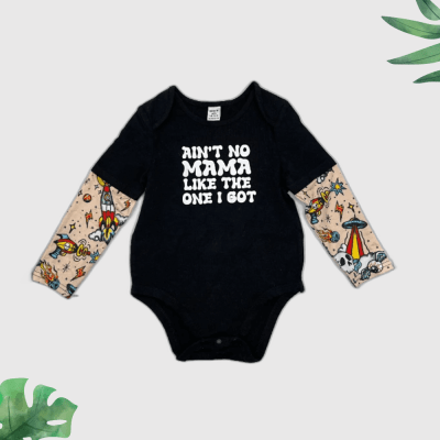 Shein Baby Black Bodysuit