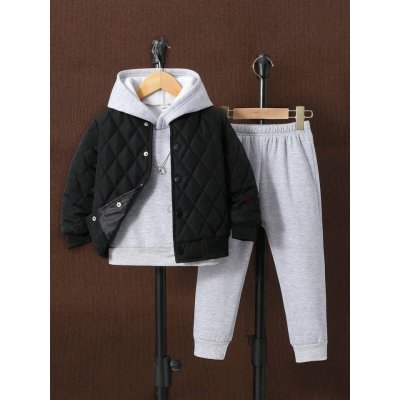 SHEIN Boy Solid Front Jacket