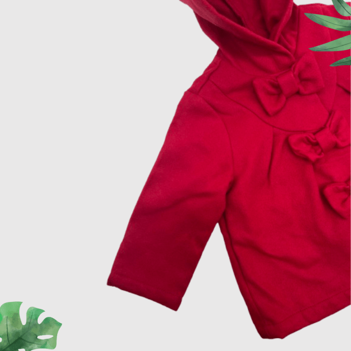 Shein BaBy Girls Red Coat Jacket - Image 2