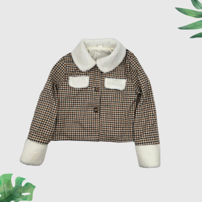 Toddler Sherpa Plaid Puffer Jacket