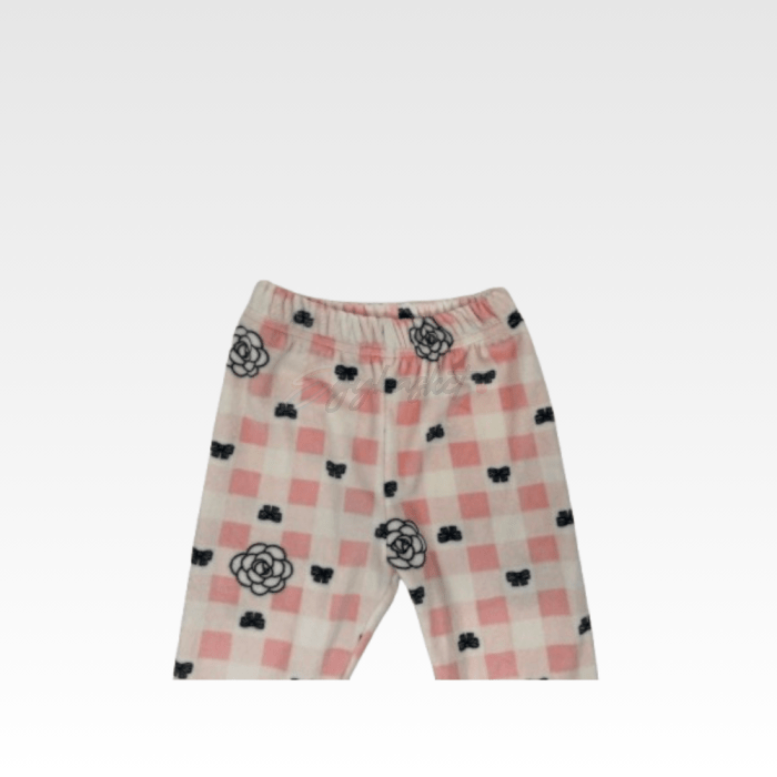 Pajama Velvet Flower Printed Kids - Image 4