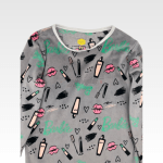 Kids Pajama Velvet Makeup Printed - Image 4