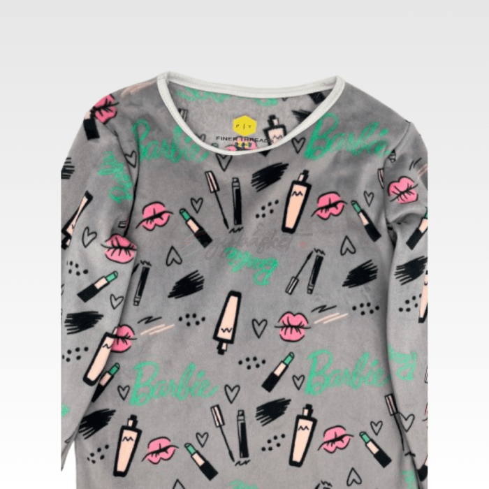 Kids Pajama Velvet Makeup Printed - Image 4