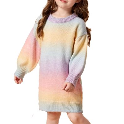 Shein Girls Ombre Sweater Dress