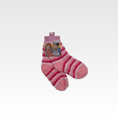 Pink Girls Fluffy Socks