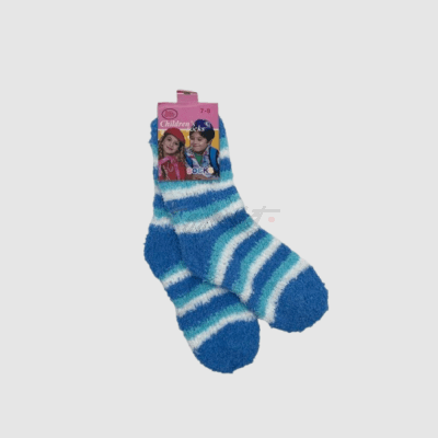 Blue Fluffy Socks