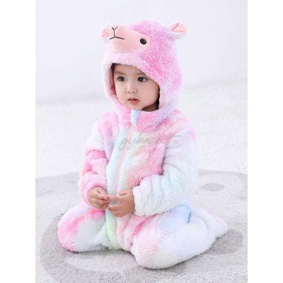 SHEIN Kids Hooded Sheep Costume