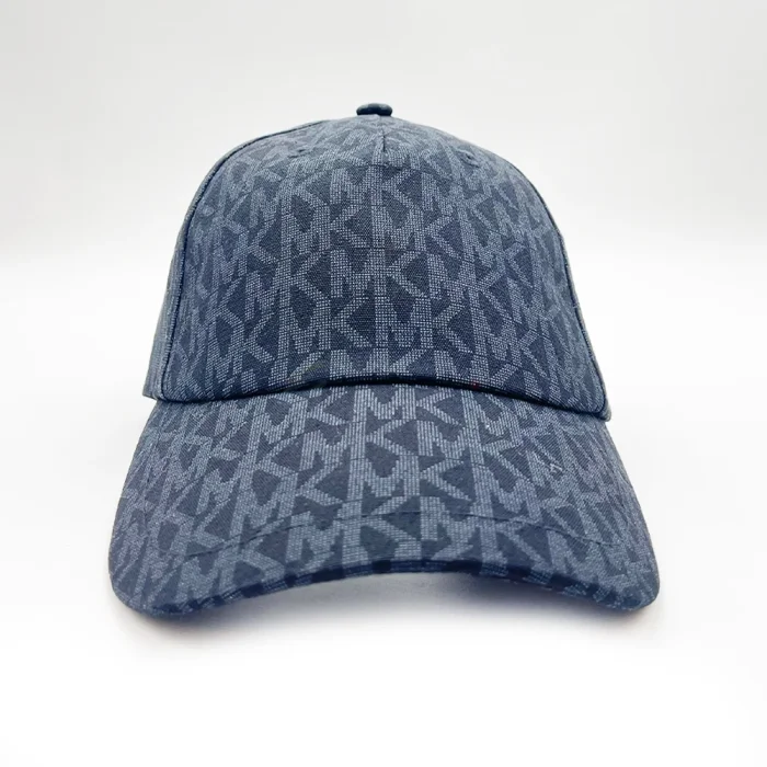 MK Signature Monogram Baseball Hat in Denim - Image 2