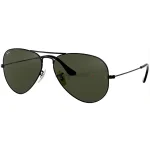 Ray ban AVIATOR black Metal RB 3024 sunglass.