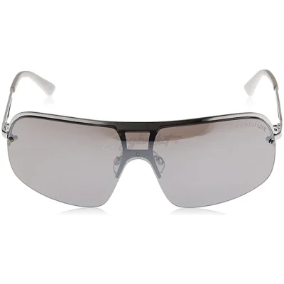 U.S. POLO ASSN. mens Pa1014 Semi Rimless UV Protective Metal Shield Sunglasses for Men. Classic Gifts for Men, 72 mm