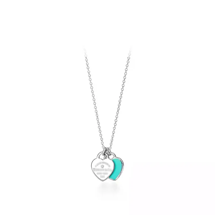 Tiffany & Co Mint Green Mini Heart Pendant in Sterling Silver - Image 3
