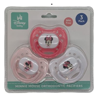 Disney Baby Minnie Mouse Orthodontic Pacifiers 3 Pack
