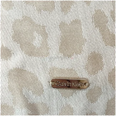 Calvin Klein Beige Animal Print Scarf