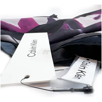 Calvin Klein Multicolor Floral Print Scarf