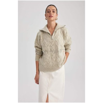 SHEIN fluffy pullover for women beige color