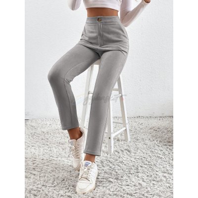 SHEIN Essnce High Waist Slant Pocket Pants